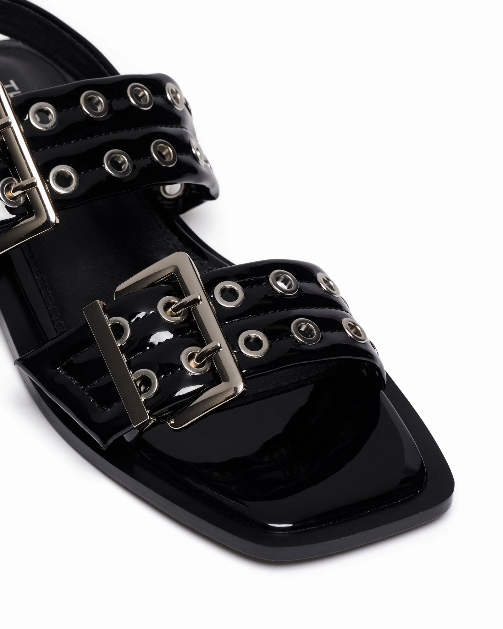 Water Friendly Construction Crystal Shine Elemental Black Patent *FINAL SALE*