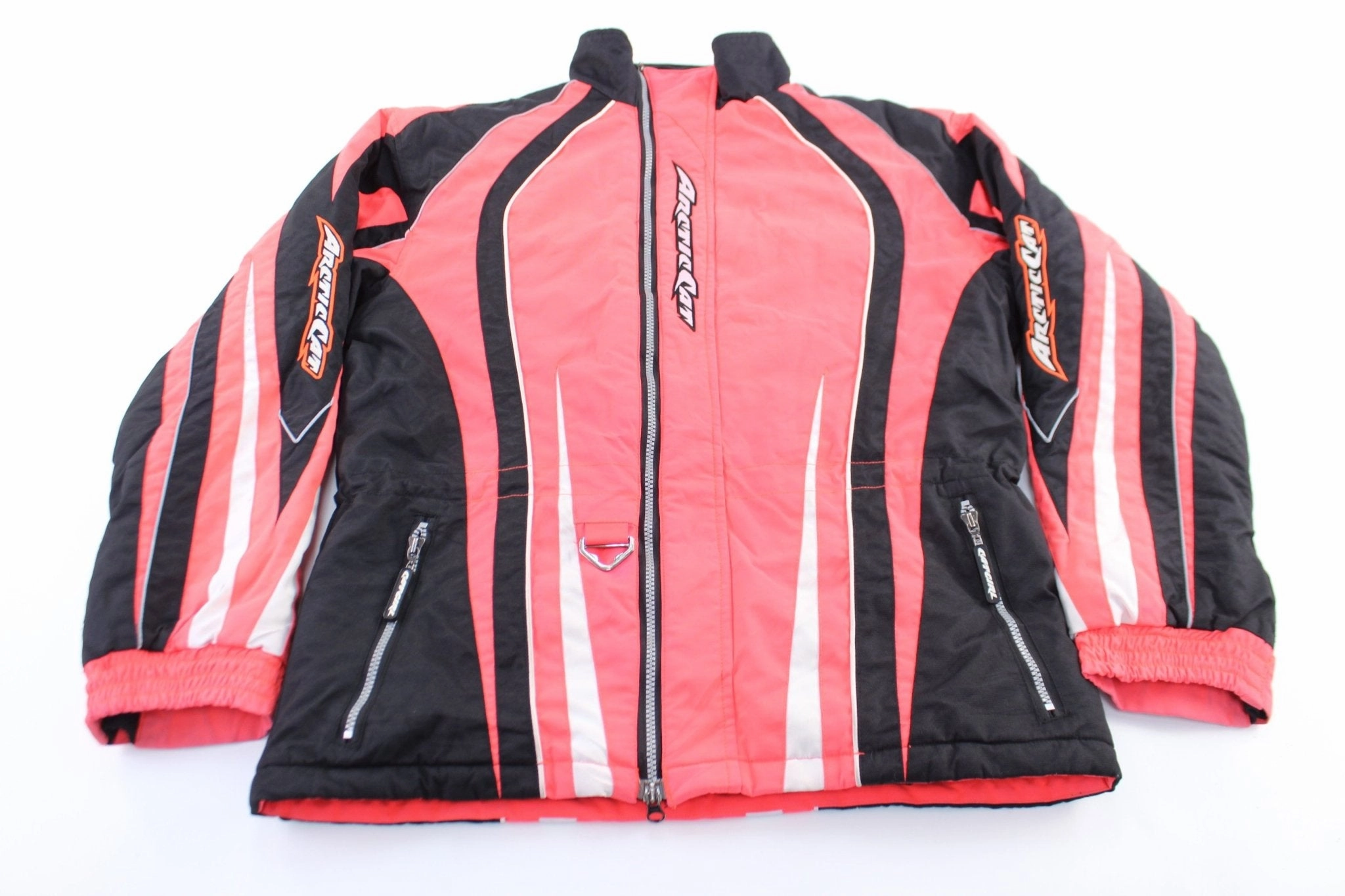 Rugged Durability Women's Arcticwear Embroidered Black & Pink Zip Up Jacket