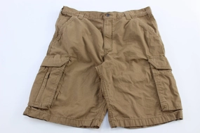 Easy Comfort Unisex style Carhartt Logo Patch Tan Relaxed Fit Force Cargo Shorts