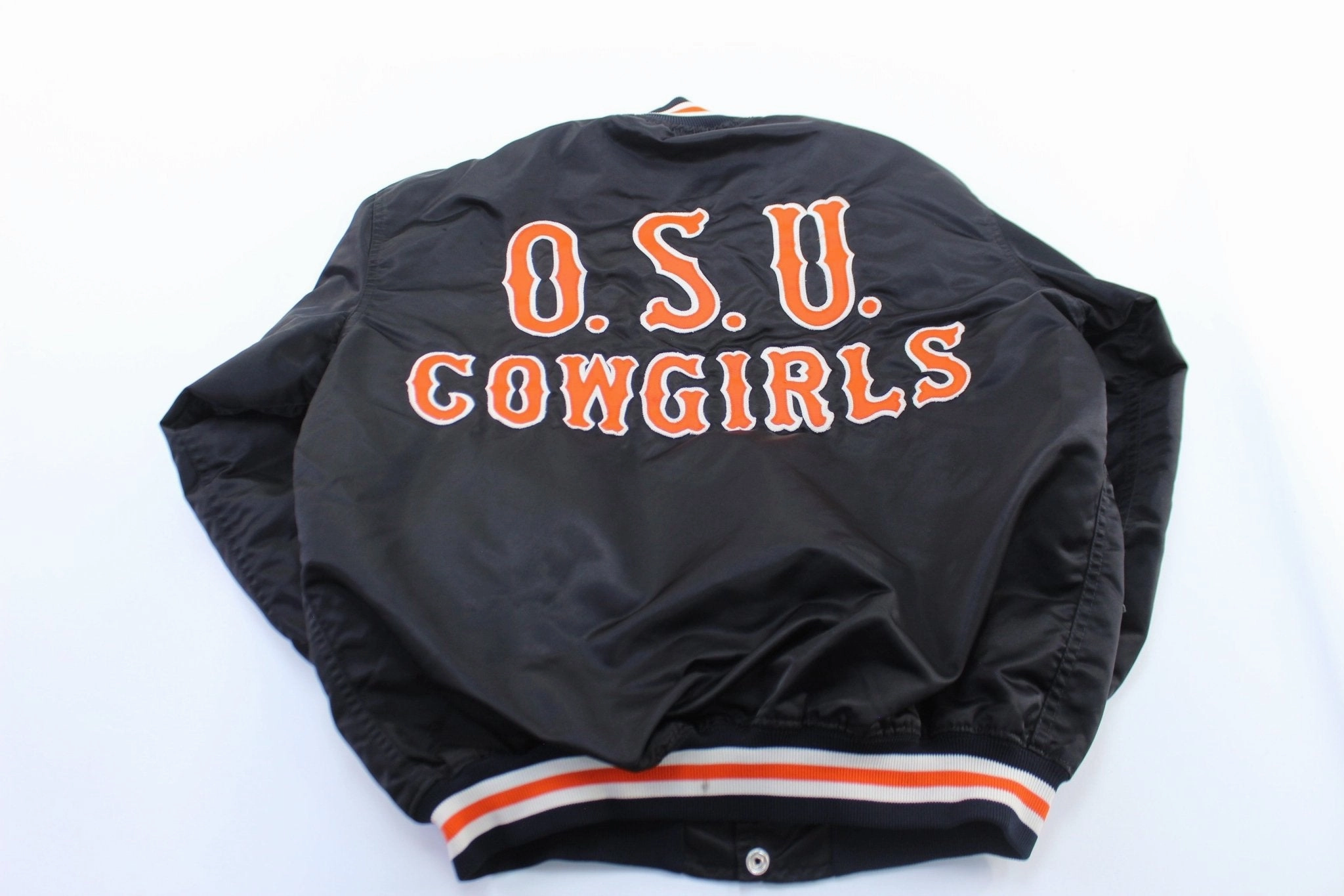 Guard 80's University of Oklahoma Cowgirls Embroidered Bomber Jacket