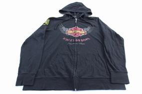 Crisp Air Women's Harley Davidson Motorcycles San Antonio, Texas Full Zip Hoodie