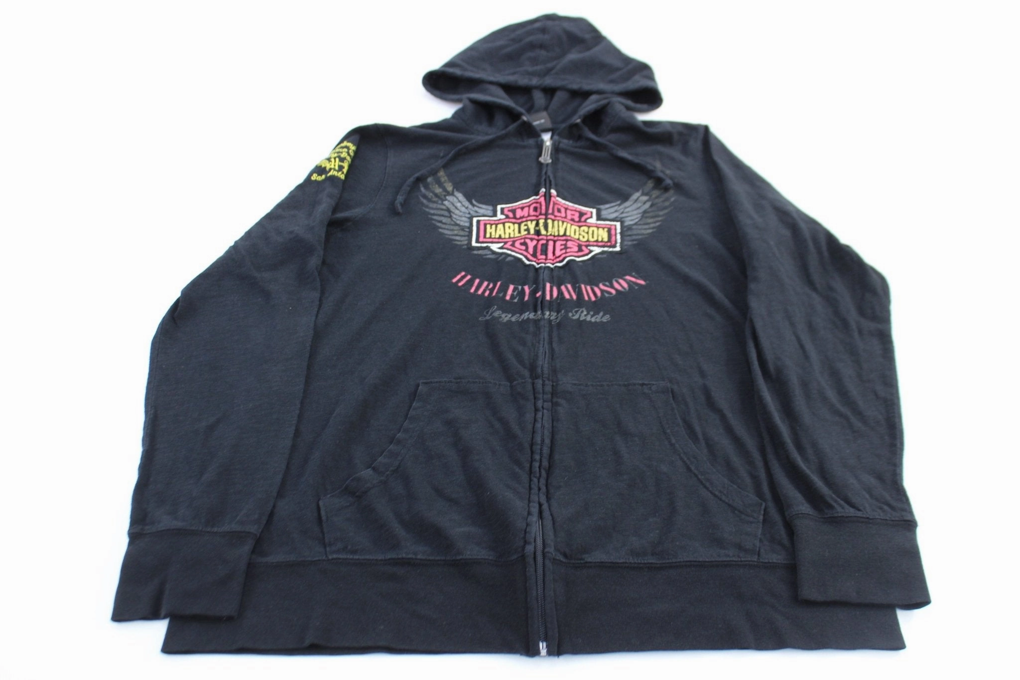 Crisp Air Women's Harley Davidson Motorcycles San Antonio, Texas Full Zip Hoodie