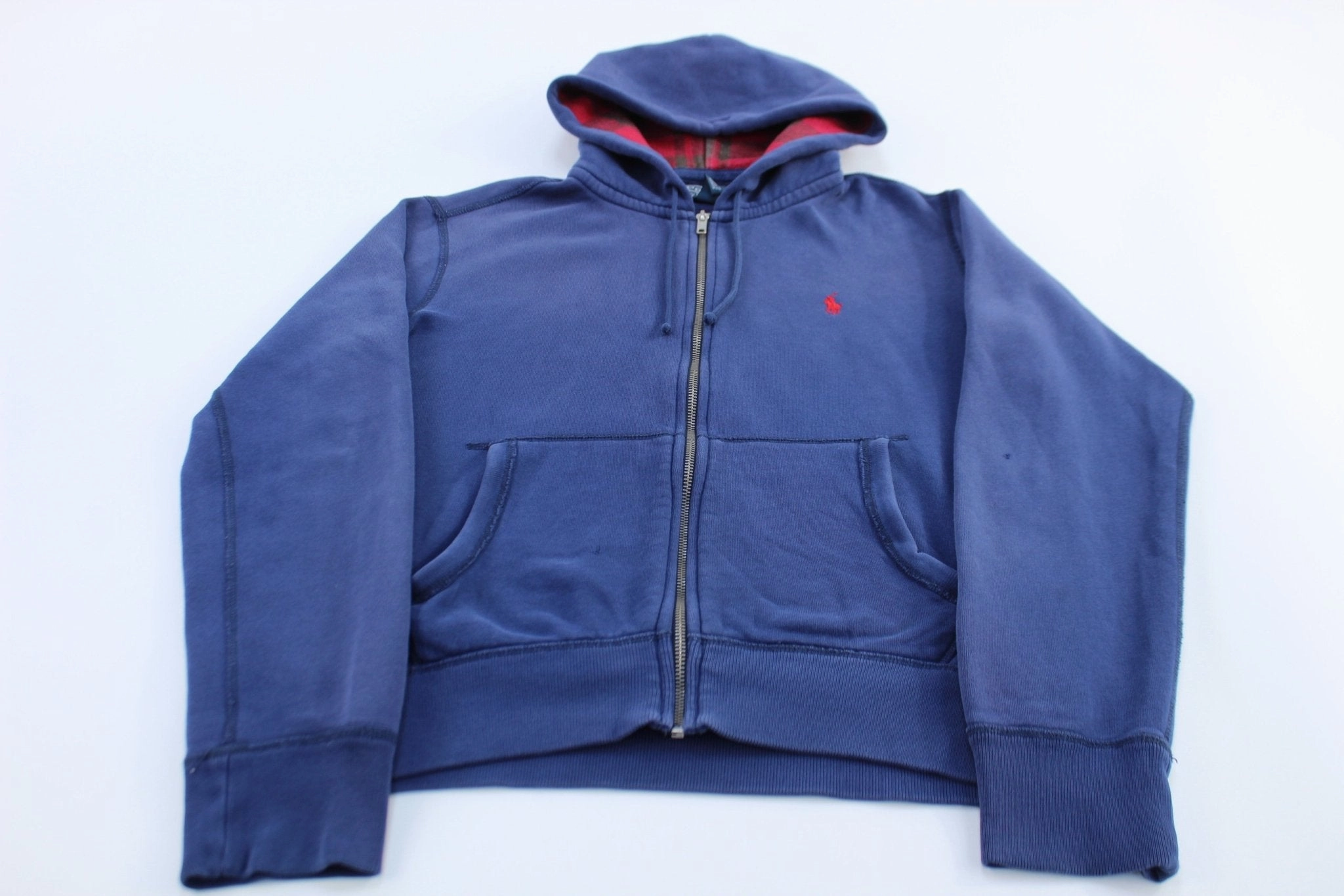 Spark Polo by Ralph Lauren Embroidered Logo Blue Full Zip Hoodie