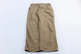 Carhartt Logo Patch Tan Original Dunagree Fit Pants Adaptable Design