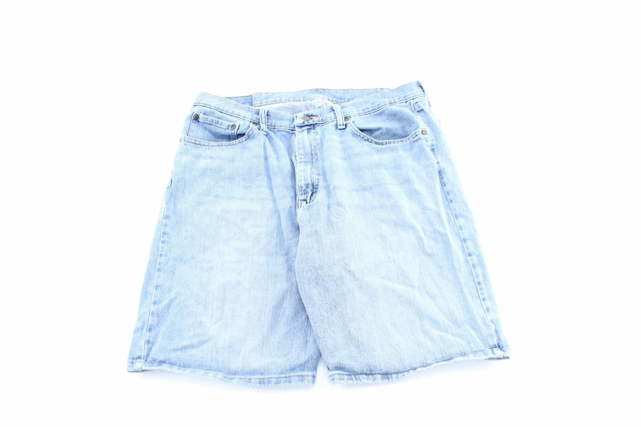 Wrangler Light Wash Denim Shorts Ready For Action