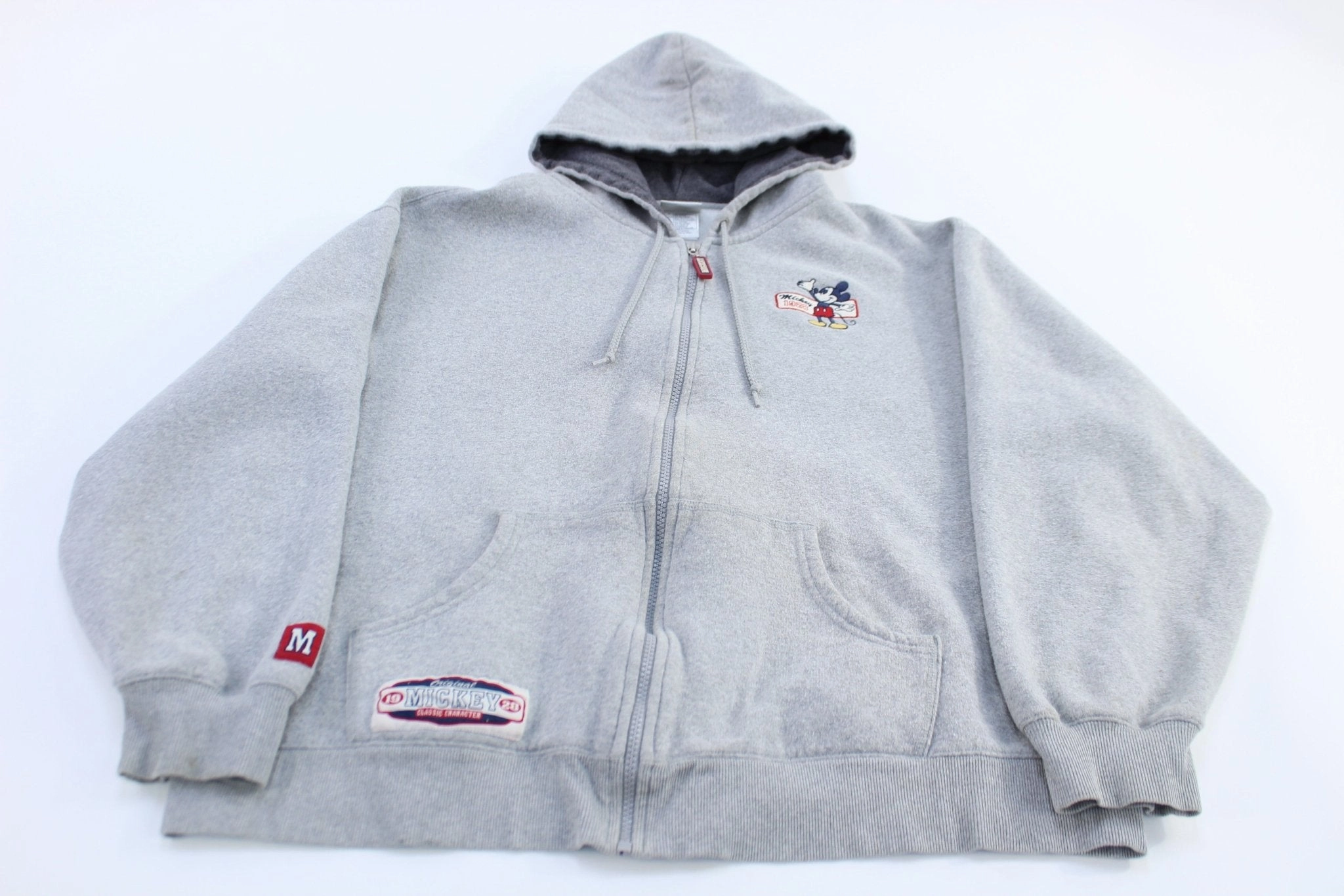 The Disney Store Mickey Mouse Embroidered Full Zip Jacket Insulated Layer Odor Resistant Treatment