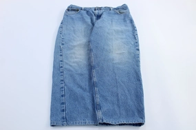 Carhartt Logo Patch Traditional Fit Denim Jeans Breathable mesh