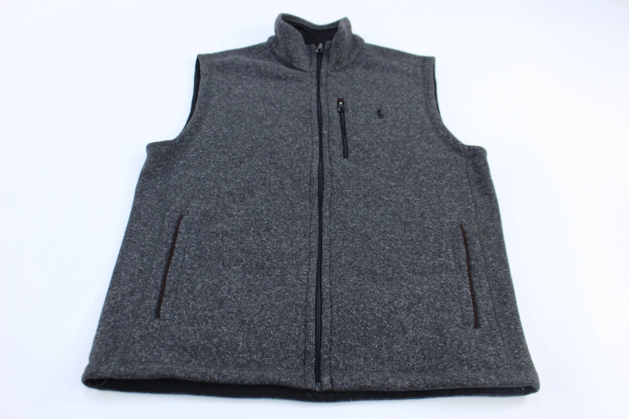 Polo Ralph Lauren Embroidered Logo Grey Performance Vest Waterproof Wear