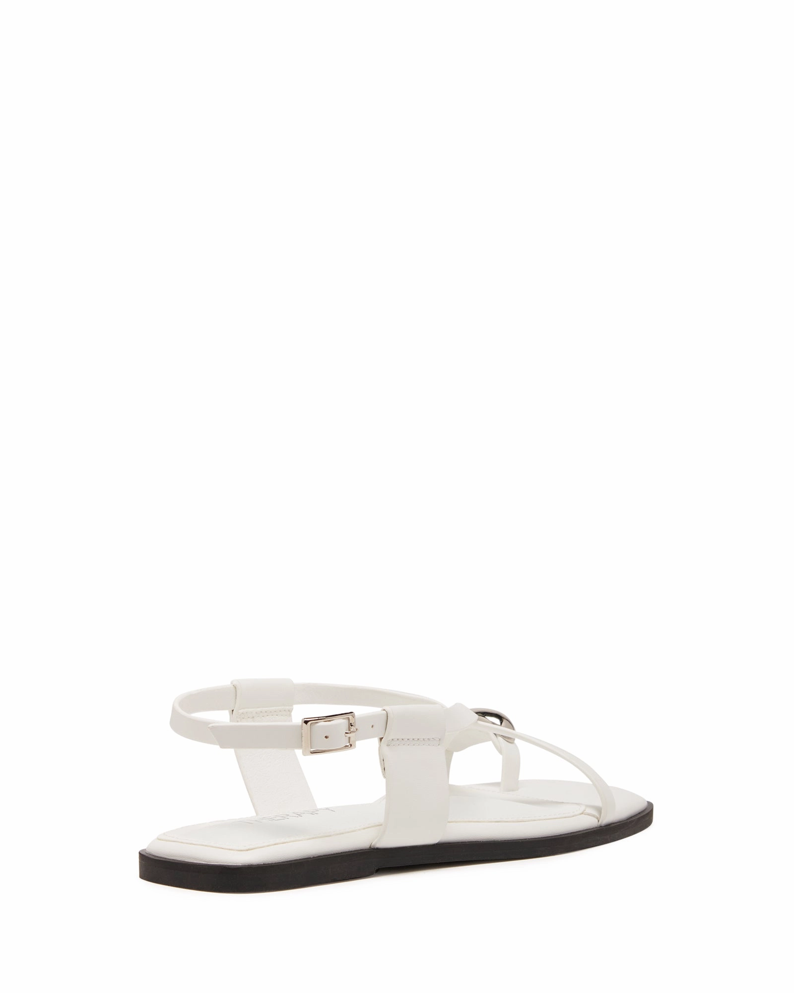 Gleam Sandal White Sturdy Construction Simple Wear