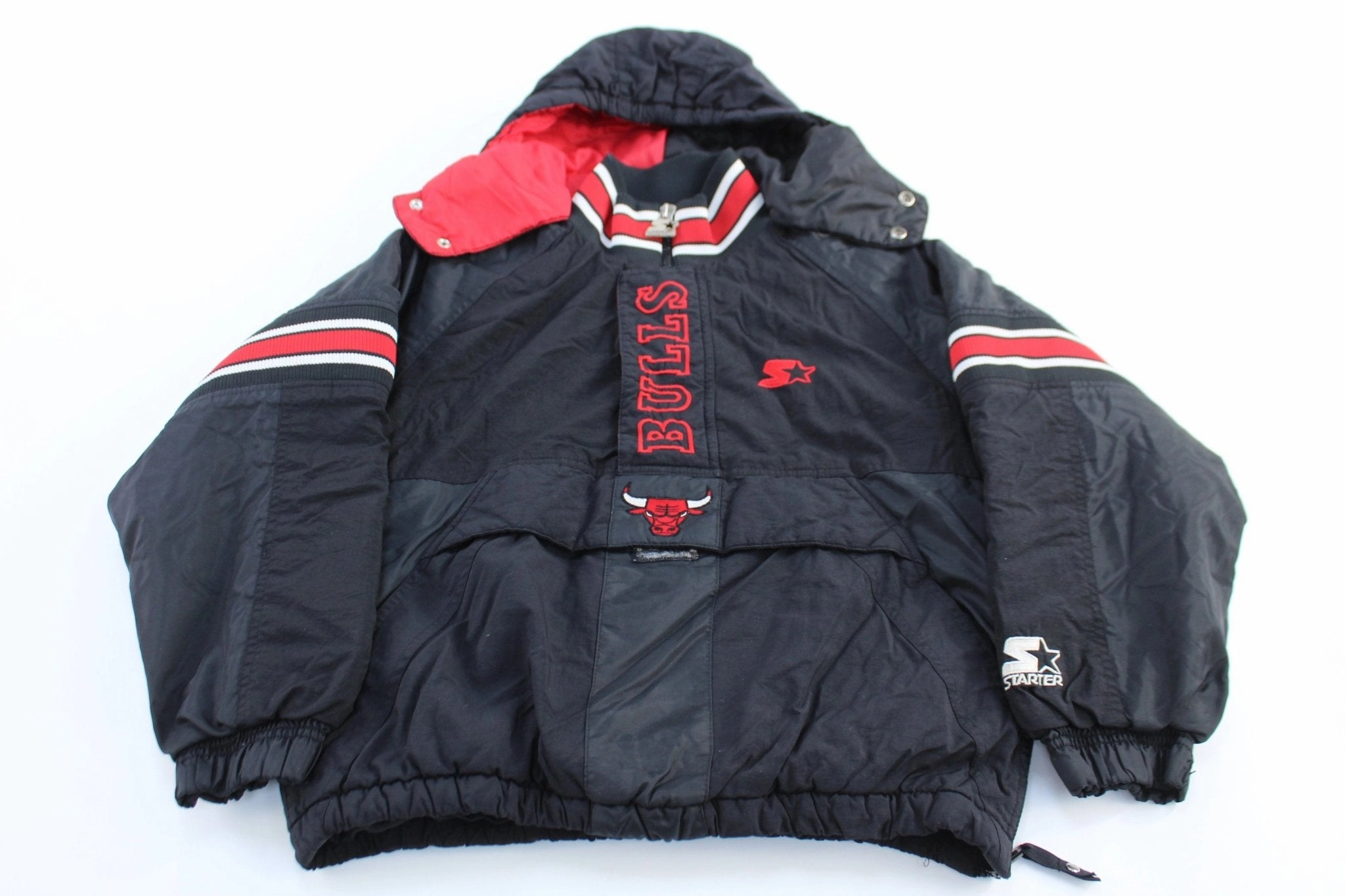 home - party Waterproof Outer Layer Youth 90's Chicago Bulls Embroidered Starter Jacket