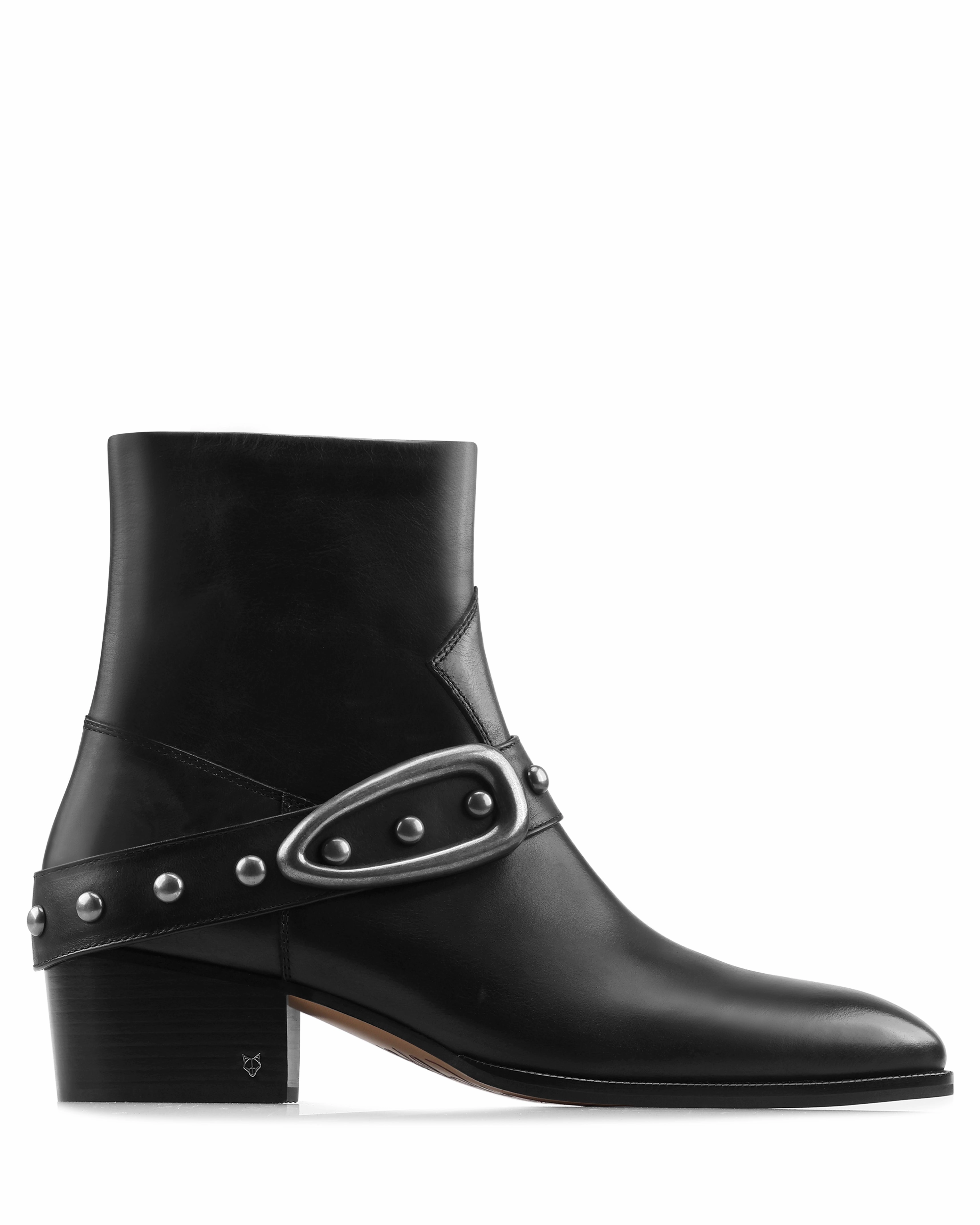 The Hollywood Boot Black Leather Soft Bow