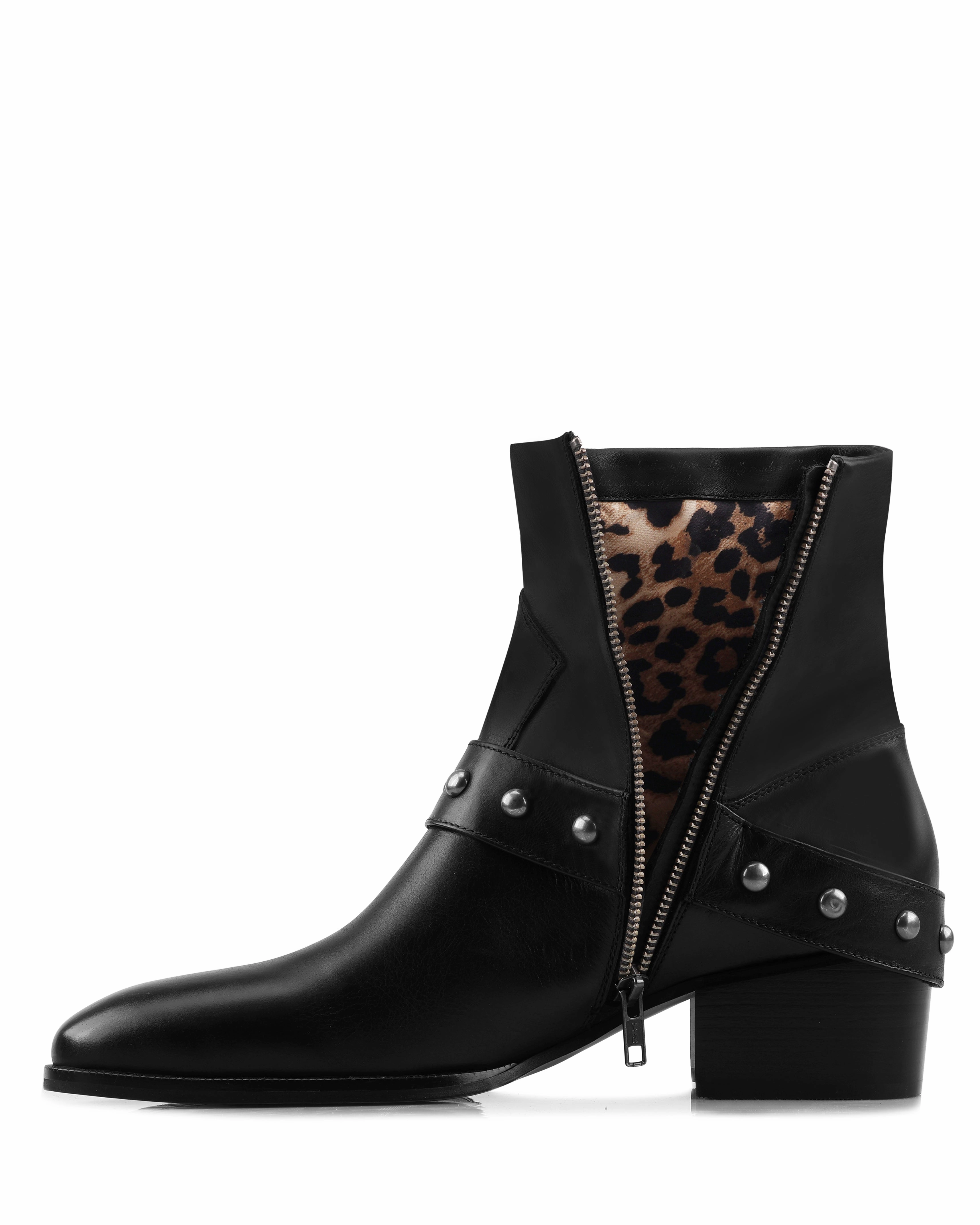 The Hollywood Boot Black Leather Step Sure Comfortable Step