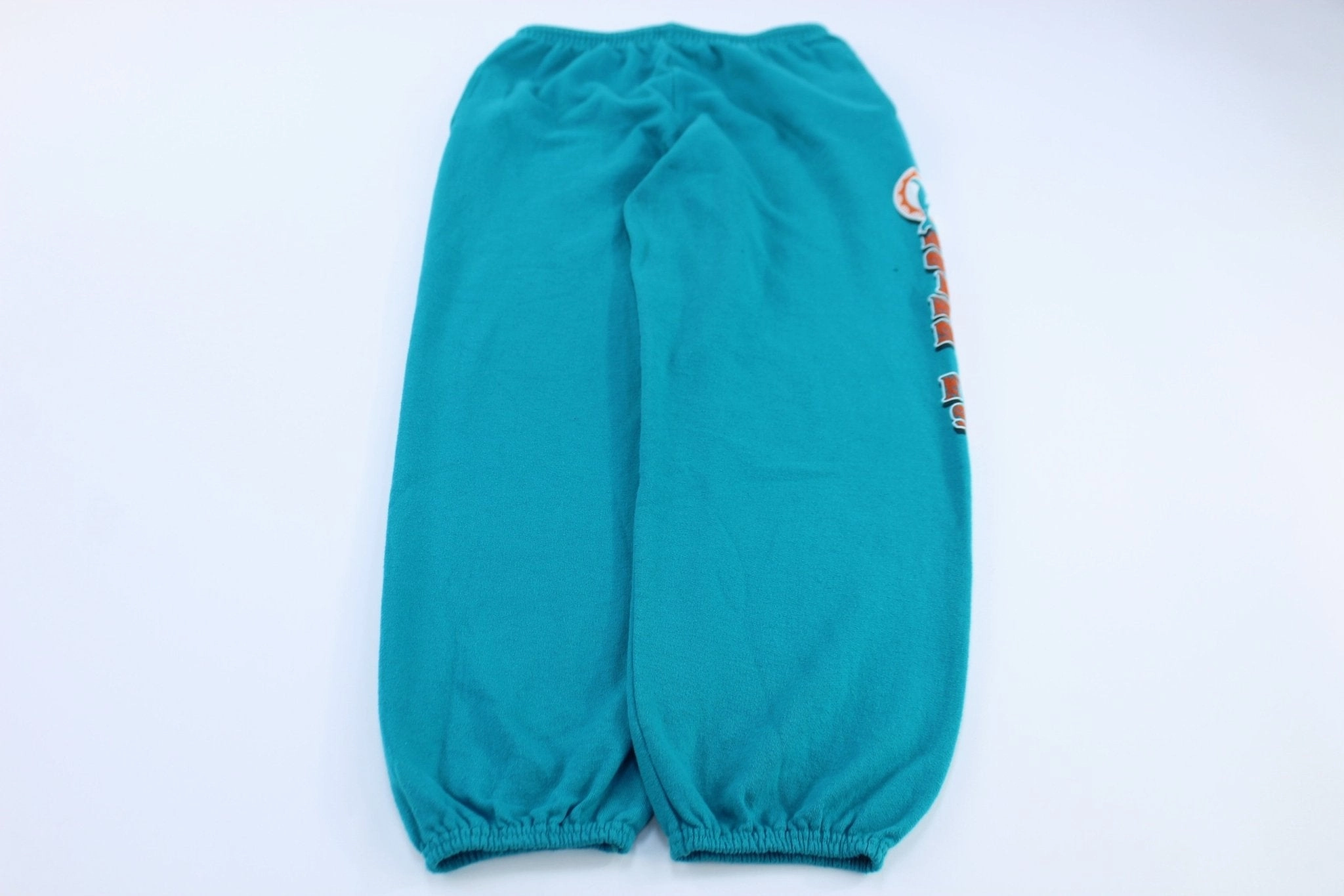 Snug Waist 90's Youth Miami Dolphins Graphic Green Sweatpants