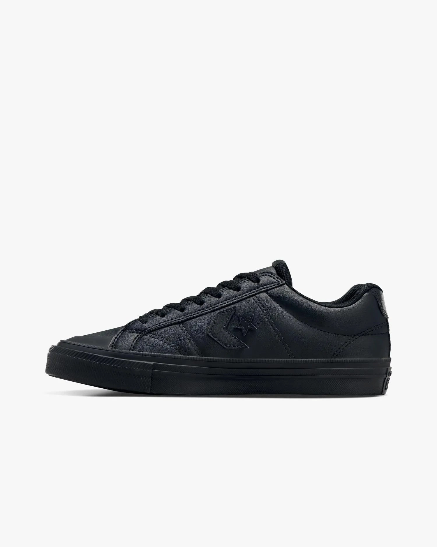 Sport Casual Faux Leather Low Top Black Mono Unisex Performance-driven approach