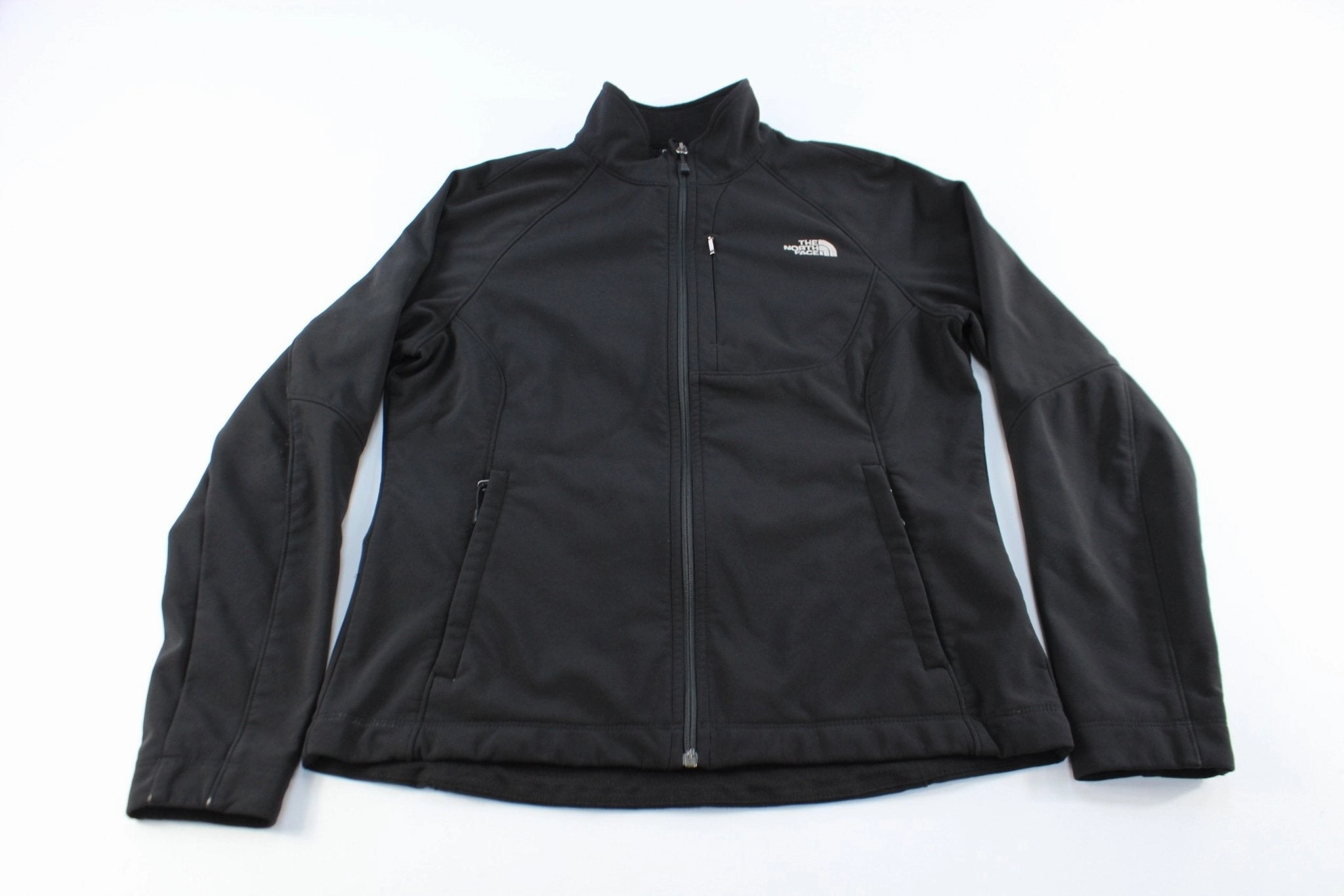 Fast Zip Women's The North Face Embroidered Logo Black Zip Up Jacket