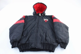Waterproof Material Service 90's Chicago Bulls Basketball Embroidered Logo 7 Hooded jacket
