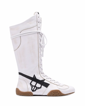 Ankle Safe Betsy White Alcohol Leather