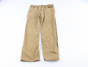 Carhartt Logo Patch Tan Pants Work Friendly