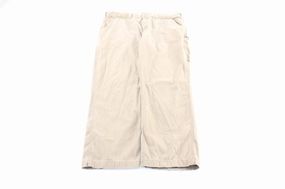 Carhartt Logo Patch Ligh Tan Carpenter Pants Core Fit Tough Materials