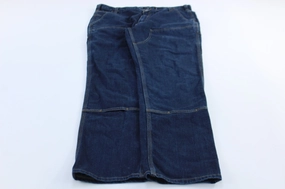 Carhartt Logo Patch Relaxed Fit Double Knee Denim Jeans Chic Fit