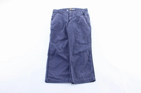Carhartt Logo Patch Blue Carpenter Pants Flex Fit Detachable belt