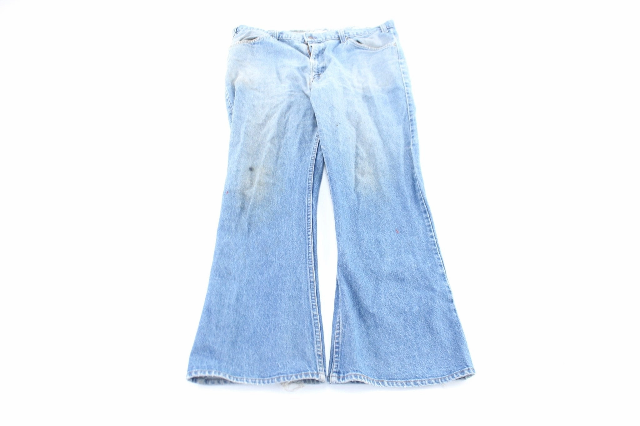 LightweightWeave FadeResistantTreatment 70's Levi's Denim Bellbottom Jeans