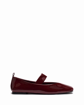 Everyday Essential Shoes Gael Ballet Flat Bordeaux Patent