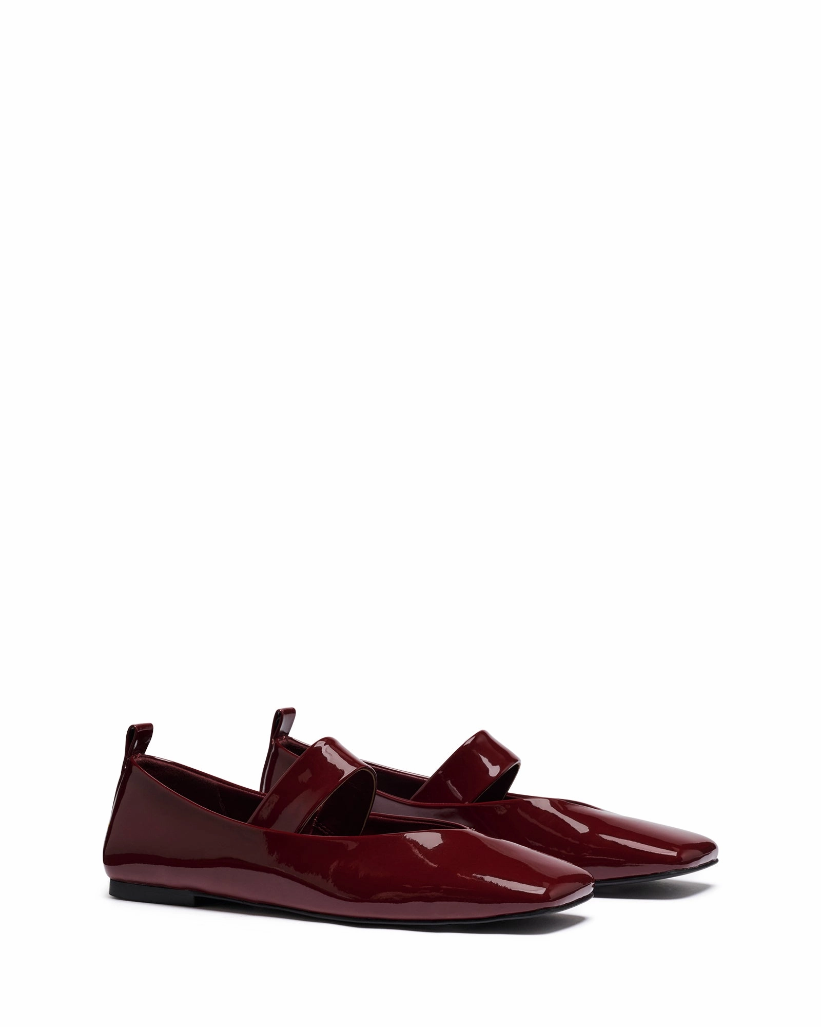 Gael Ballet Flat Bordeaux Patent Mid Top
