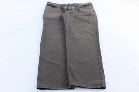 Carhartt Logo Patch Grey Relaxed Fit Pants Flexible Look