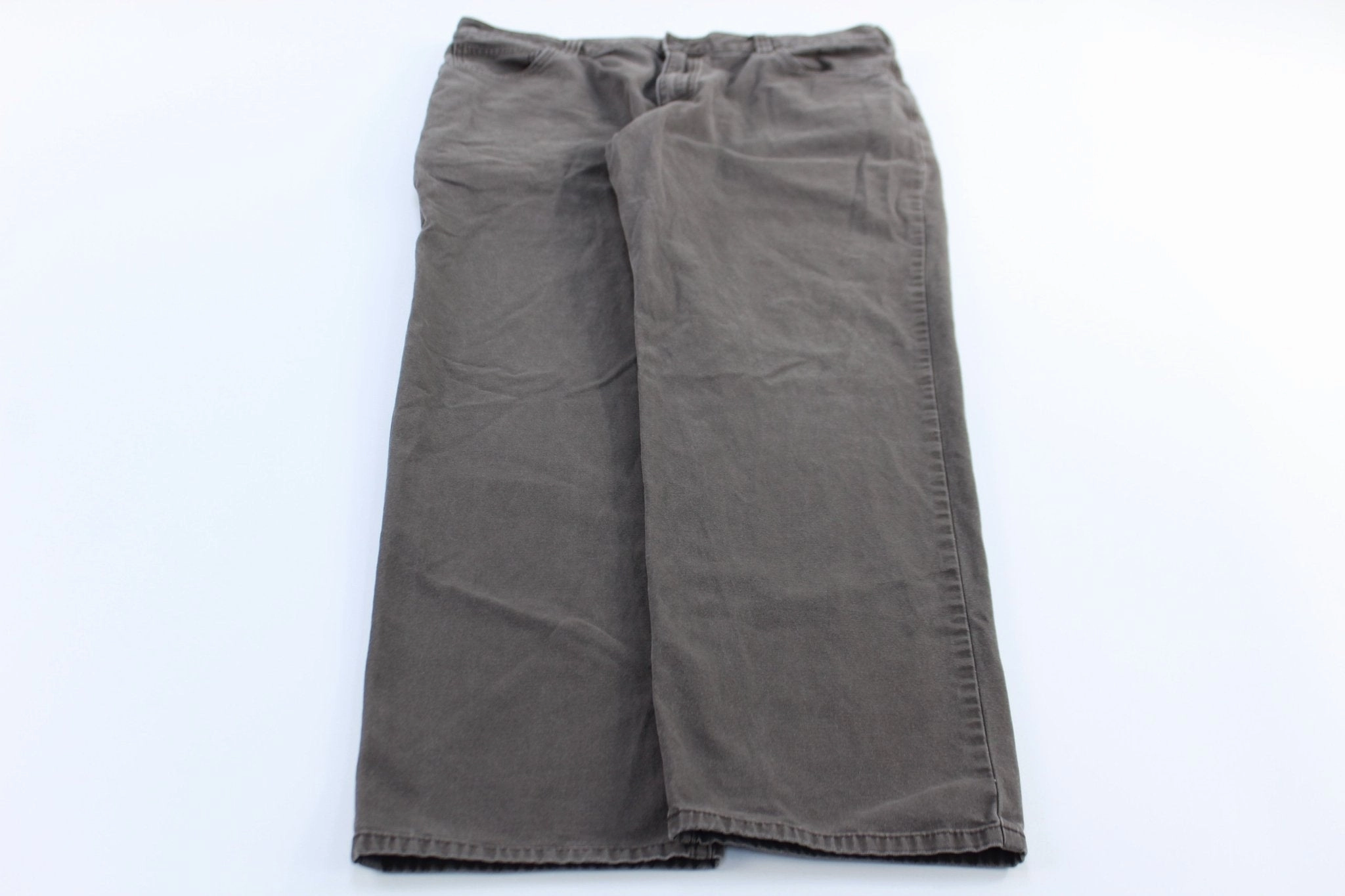 Carhartt Logo Patch Grey Relaxed Fit Pants Flexible Look