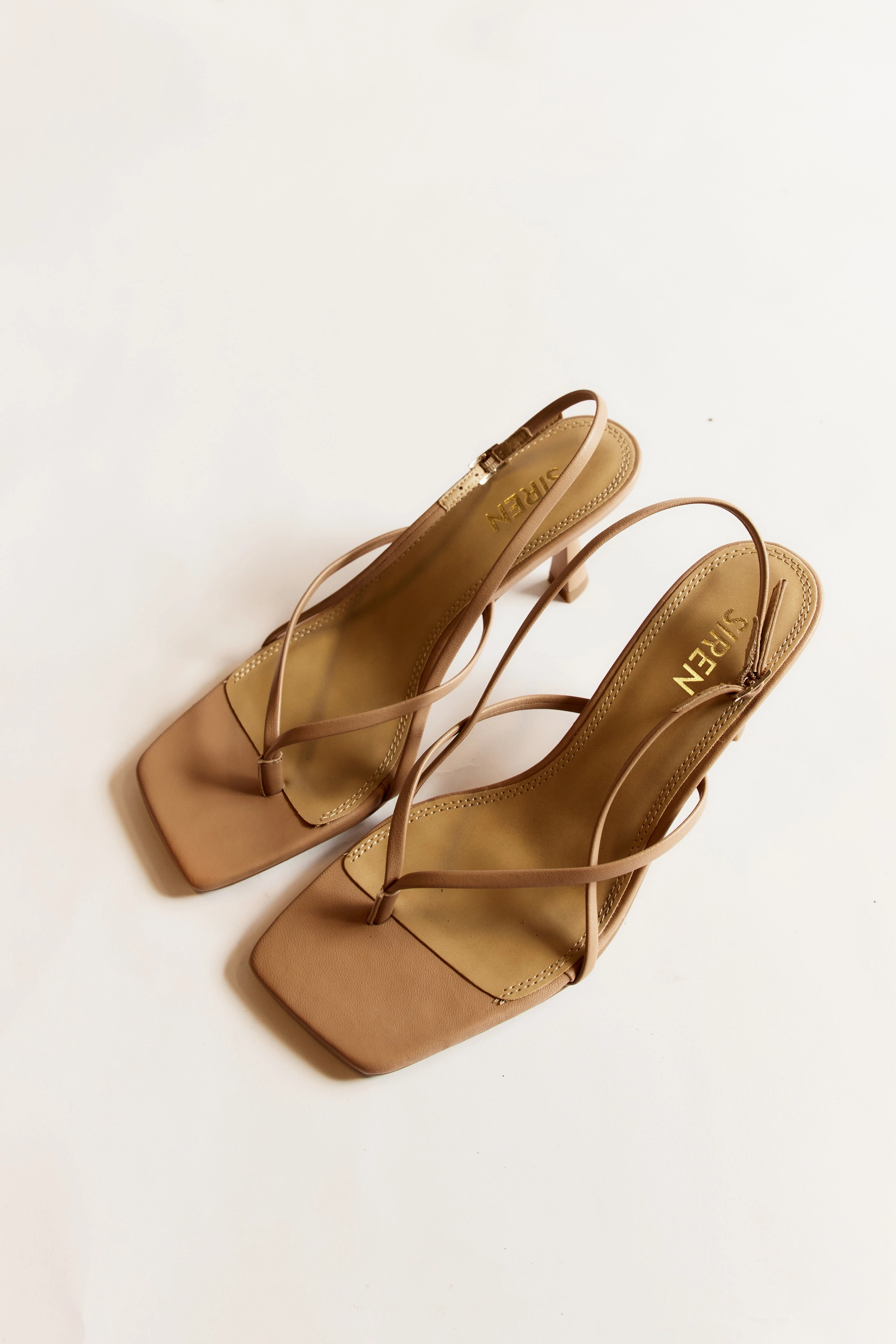 Santorini Strappy Thong Sandal - Almond Tan Leather Friend Meet