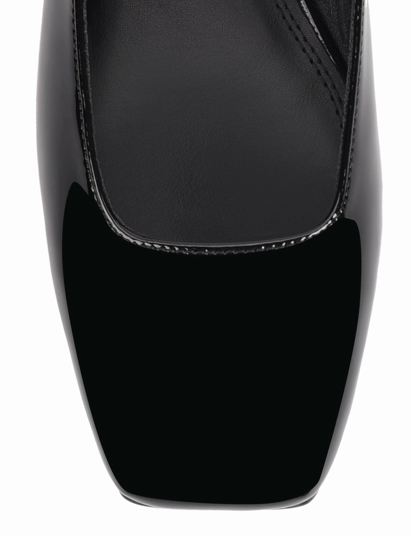 Soft Padding Xanthe Mary Jane Mules - Black Patent Leather
