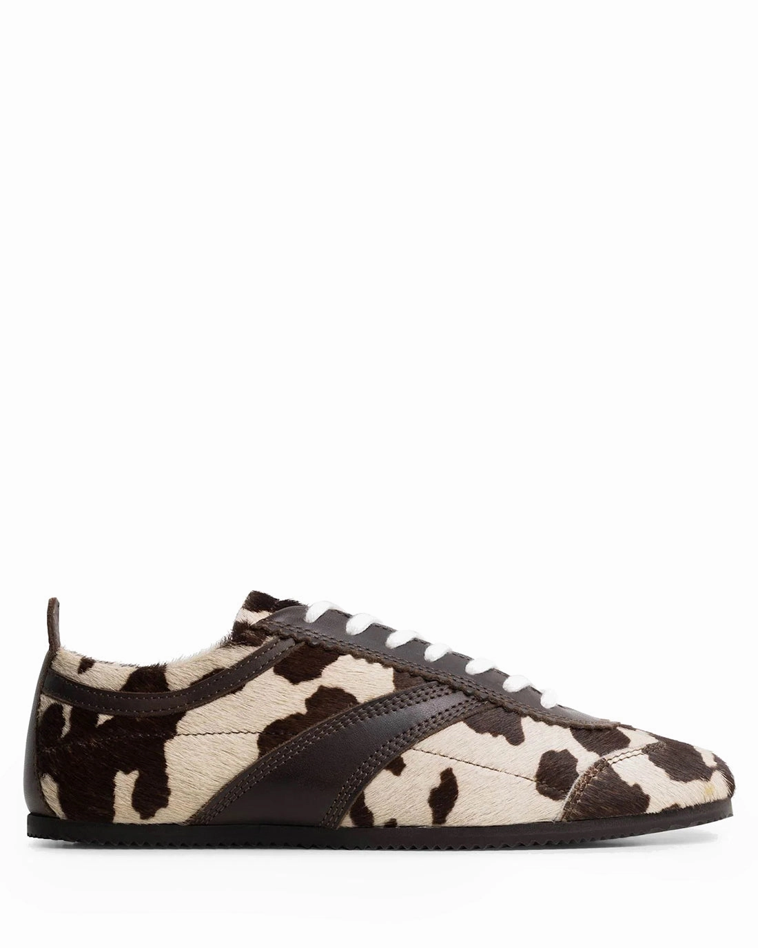 Ghost White/Brown Cowhide 1257 Fresh materials