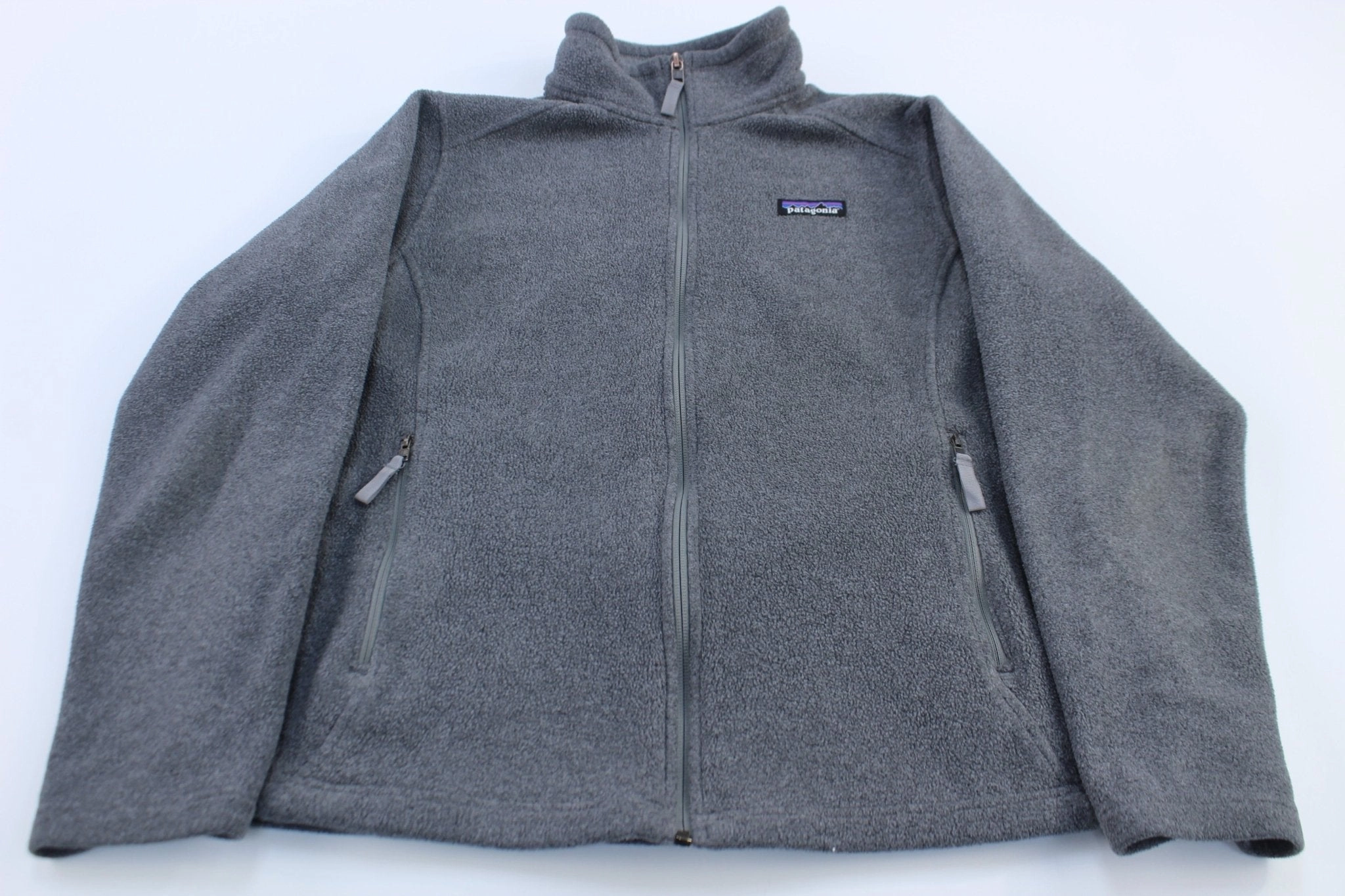 Flexible Zipper System Women's Patagonia Synchilla Grey Fleece Zip Up Jacket