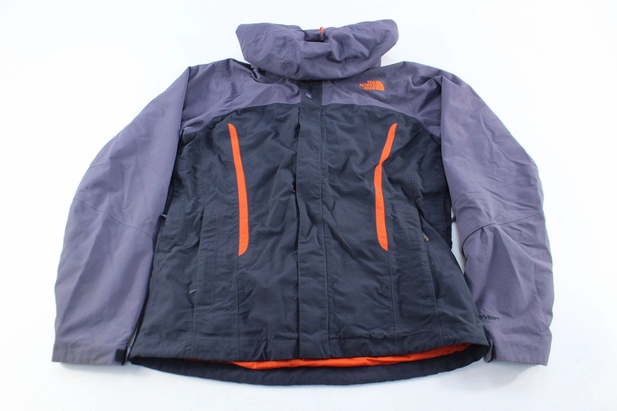 Purse Women's The North Face Embroidered Logo Navy & Purple Zip Up Jacket