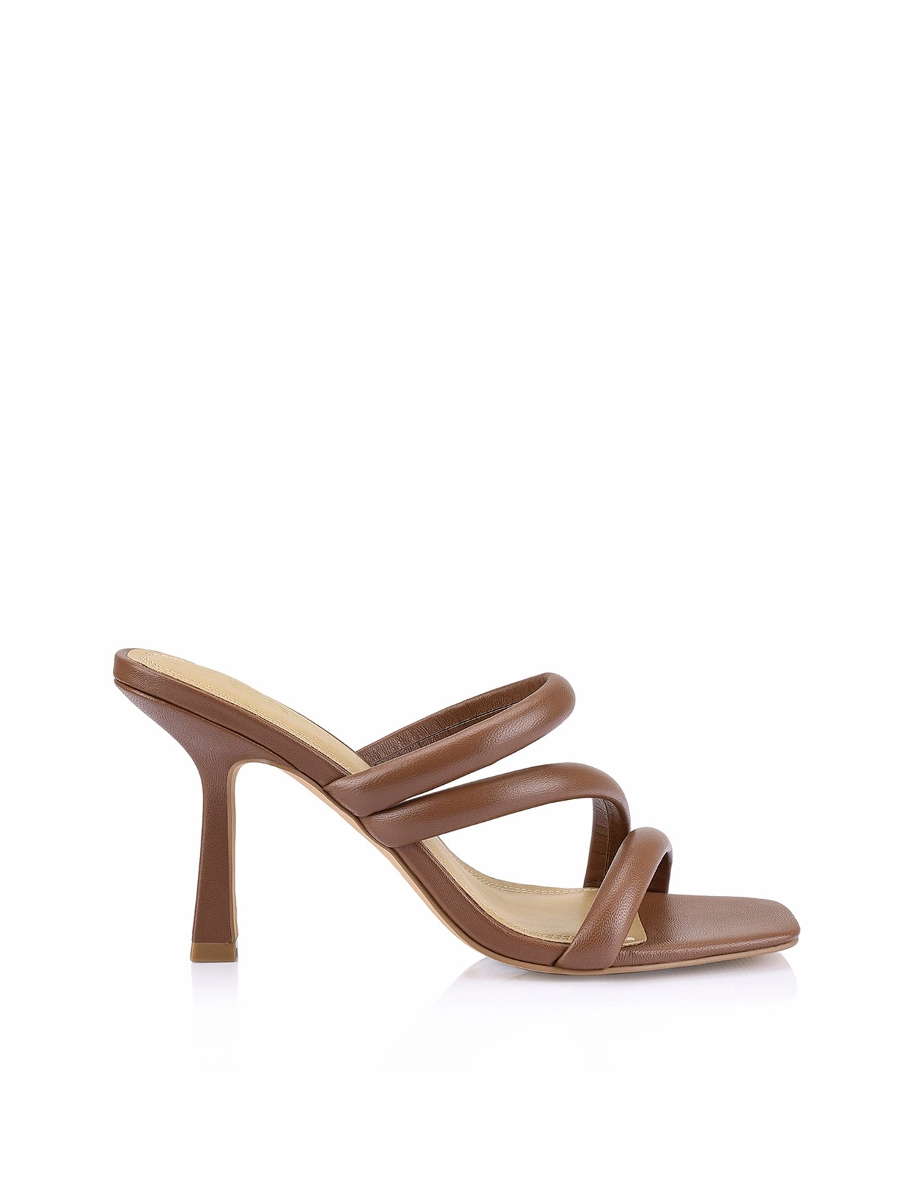 Airy Interior Style All Season Spence Heeled Sandals - Cinnamon Leather