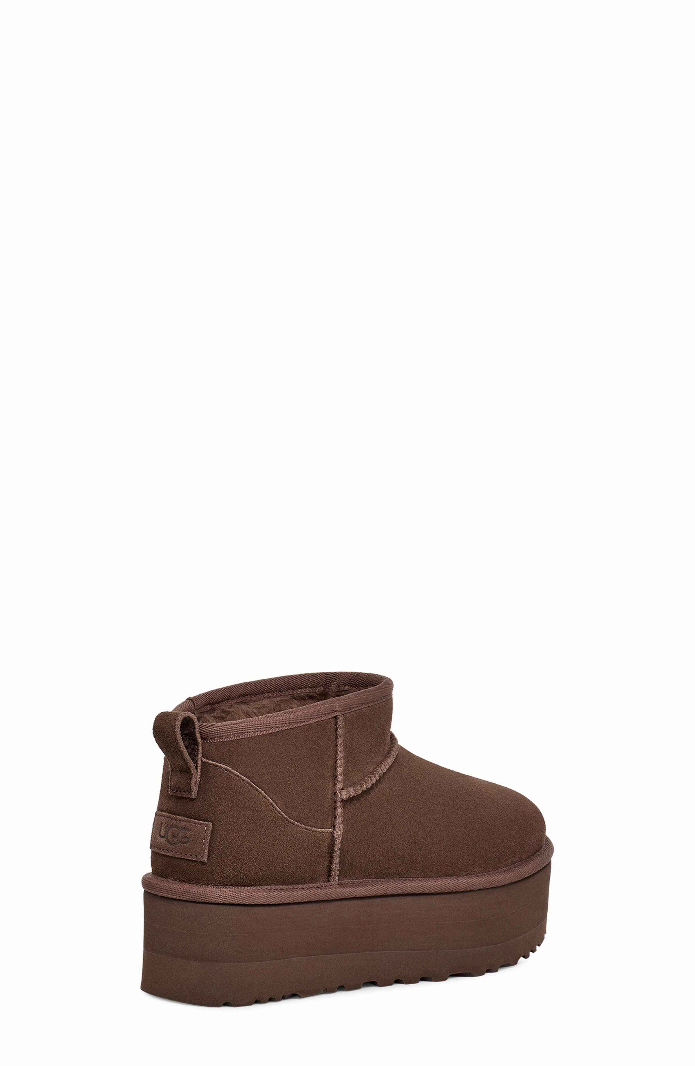 Snow Snow Trekking W Classic Ultra Mini Platform Burnt Cedar Suede