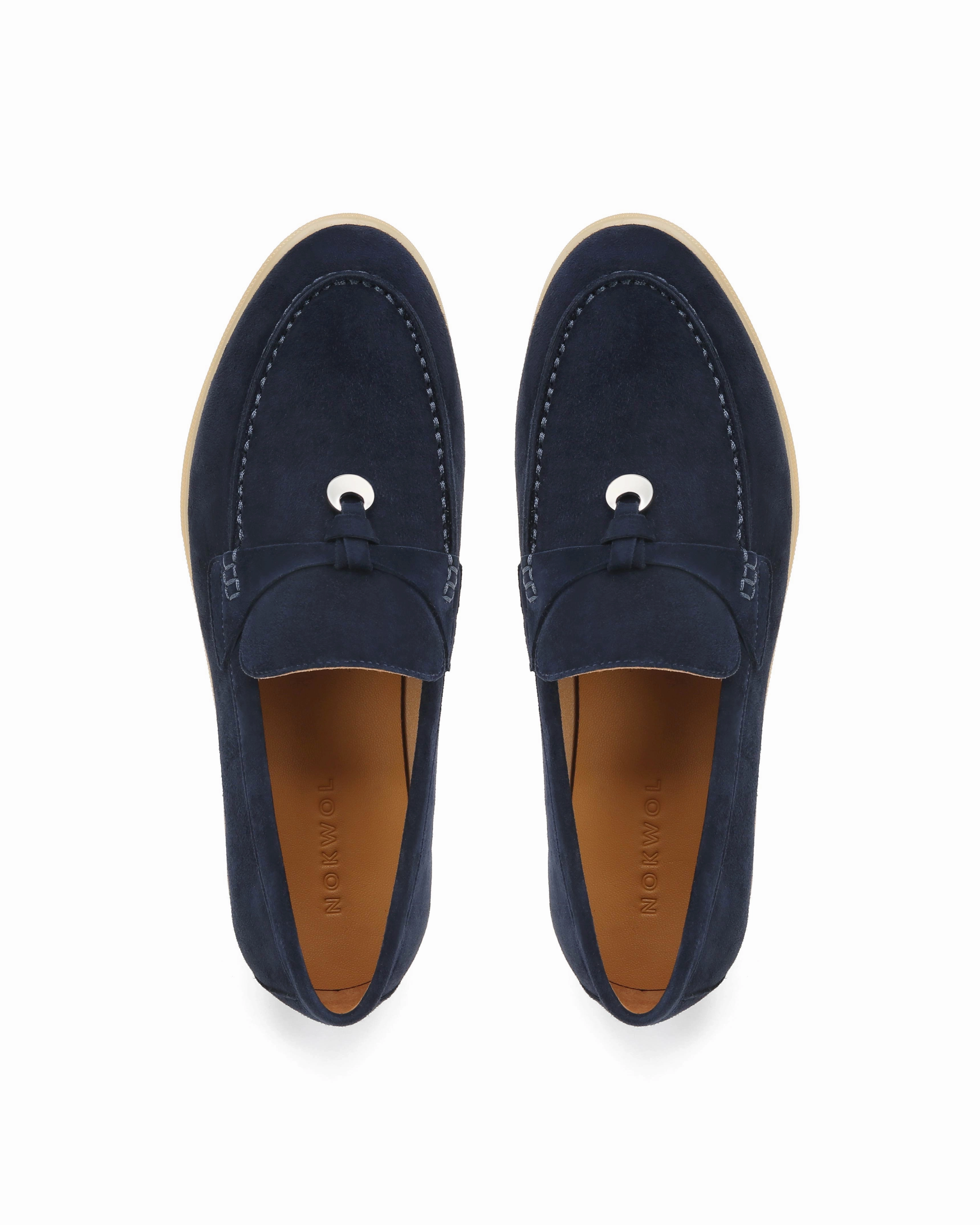 All-Season Comfort Path Power Jamie Navy Suede