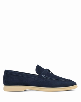 Jamie Navy Suede Hold Steps