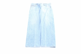 Levi's 501 Light Wash Denim Jeans Ventilated Panels Clean Finish