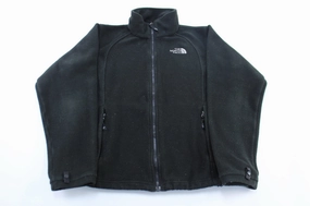 Women's The North Face Embroidered Logo Black Fleece Jacket Storm Gear