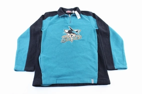Trendy Protection Sporty Design Youth Reebok Embroidered San Jose Sharks Pullover Jacket