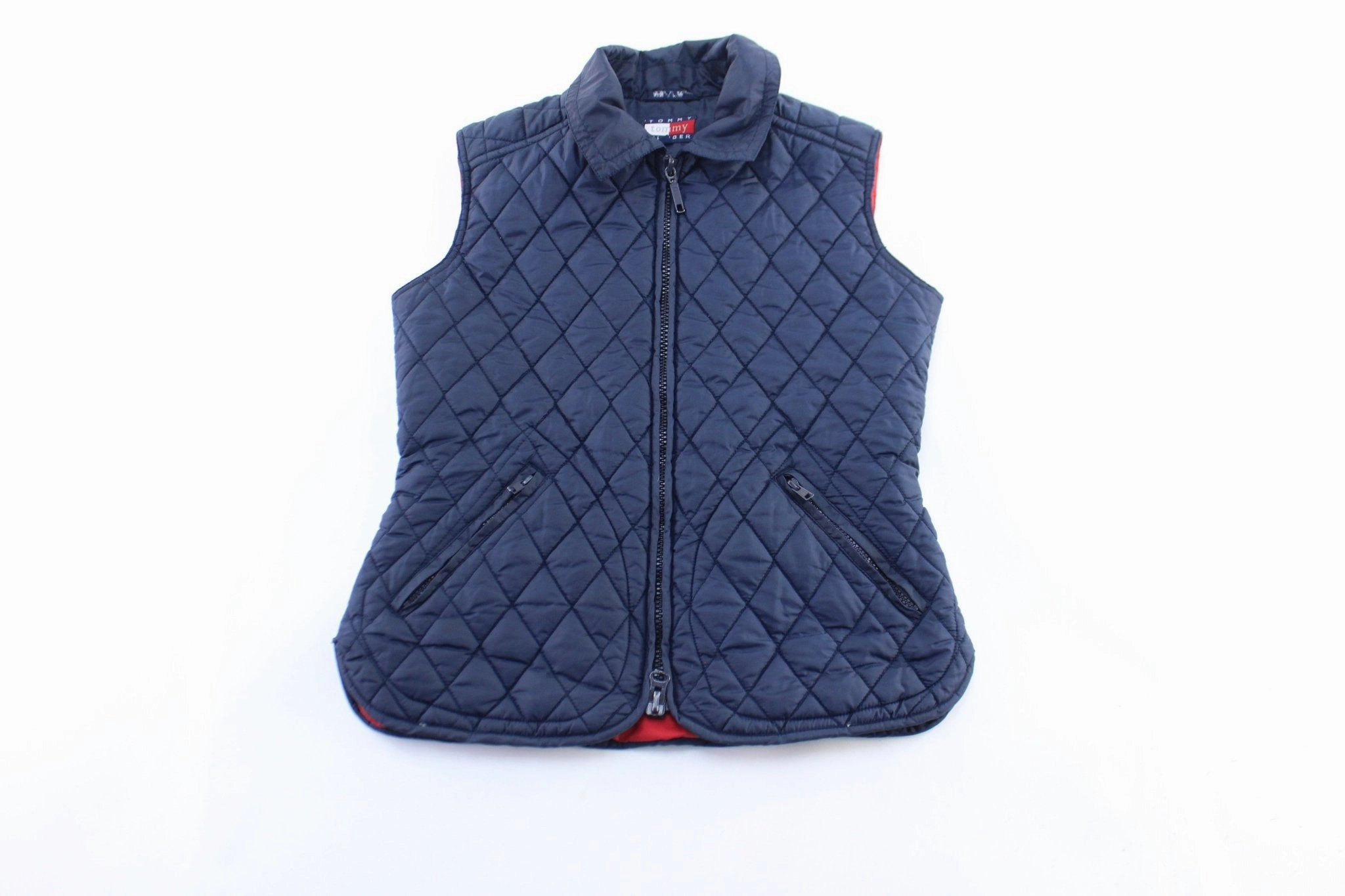 Sympathy Women's Tommy Hilfiger Blue Quilted Zip Up Vest