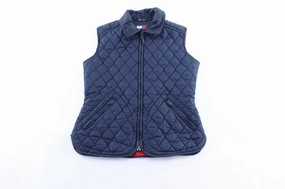 Sympathy Women's Tommy Hilfiger Blue Quilted Zip Up Vest