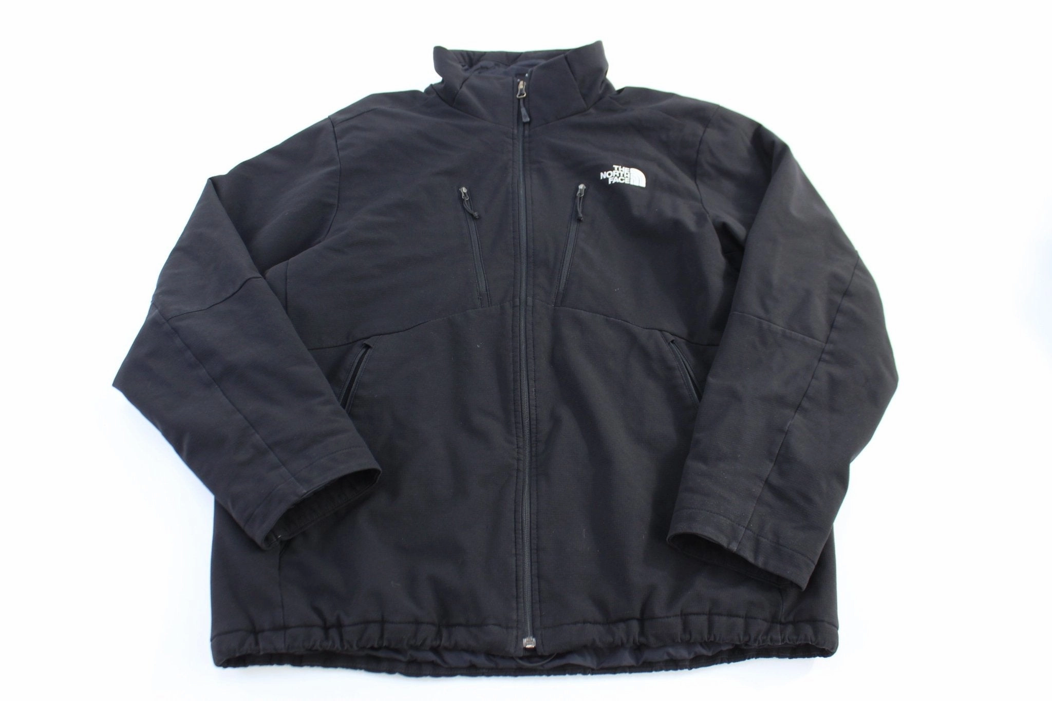Wind-Resistant Protection The North Face Embroidered Logo Black Zip Up Jacket