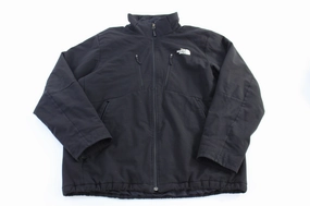 Wind-Resistant Protection The North Face Embroidered Logo Black Zip Up Jacket
