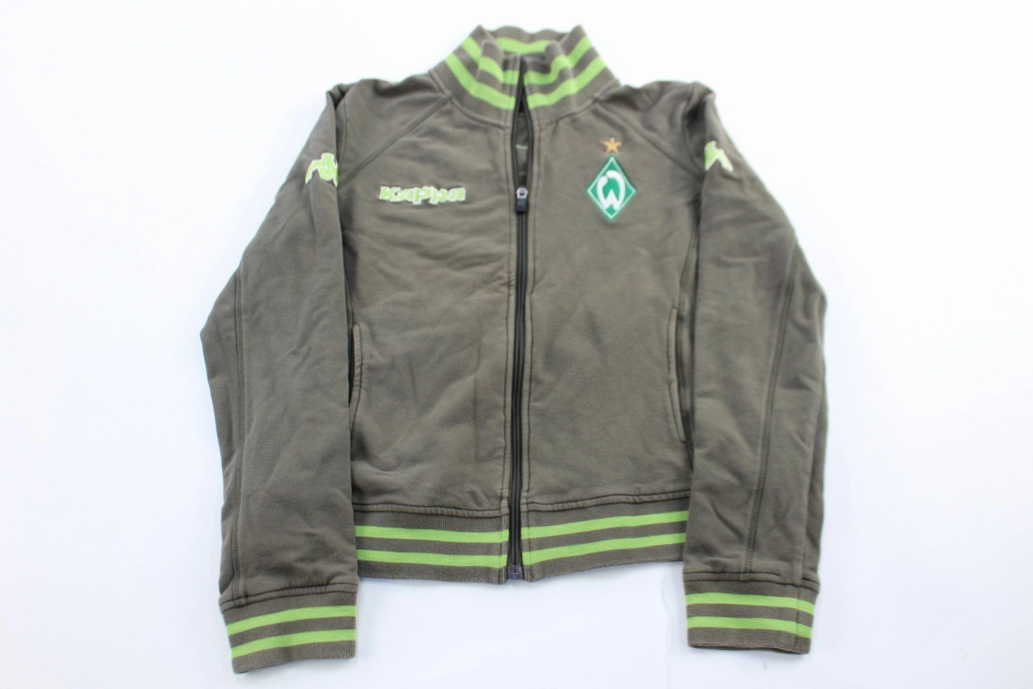 suitable for volunteer work Women's Kappa Embroidered Logo Werder Bremen Zip Up Jacket