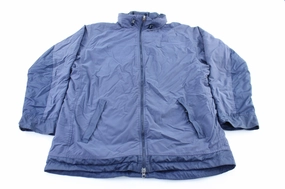 Wind Friendly Slim Silhouette 90's Nike Embroidered Logo Blue Zip Up Jacket