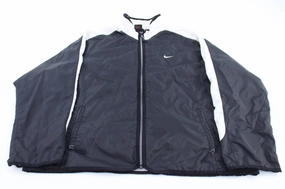 90??s Women's Vintage Nike Embroidered Logo Black & White Jacket Passport