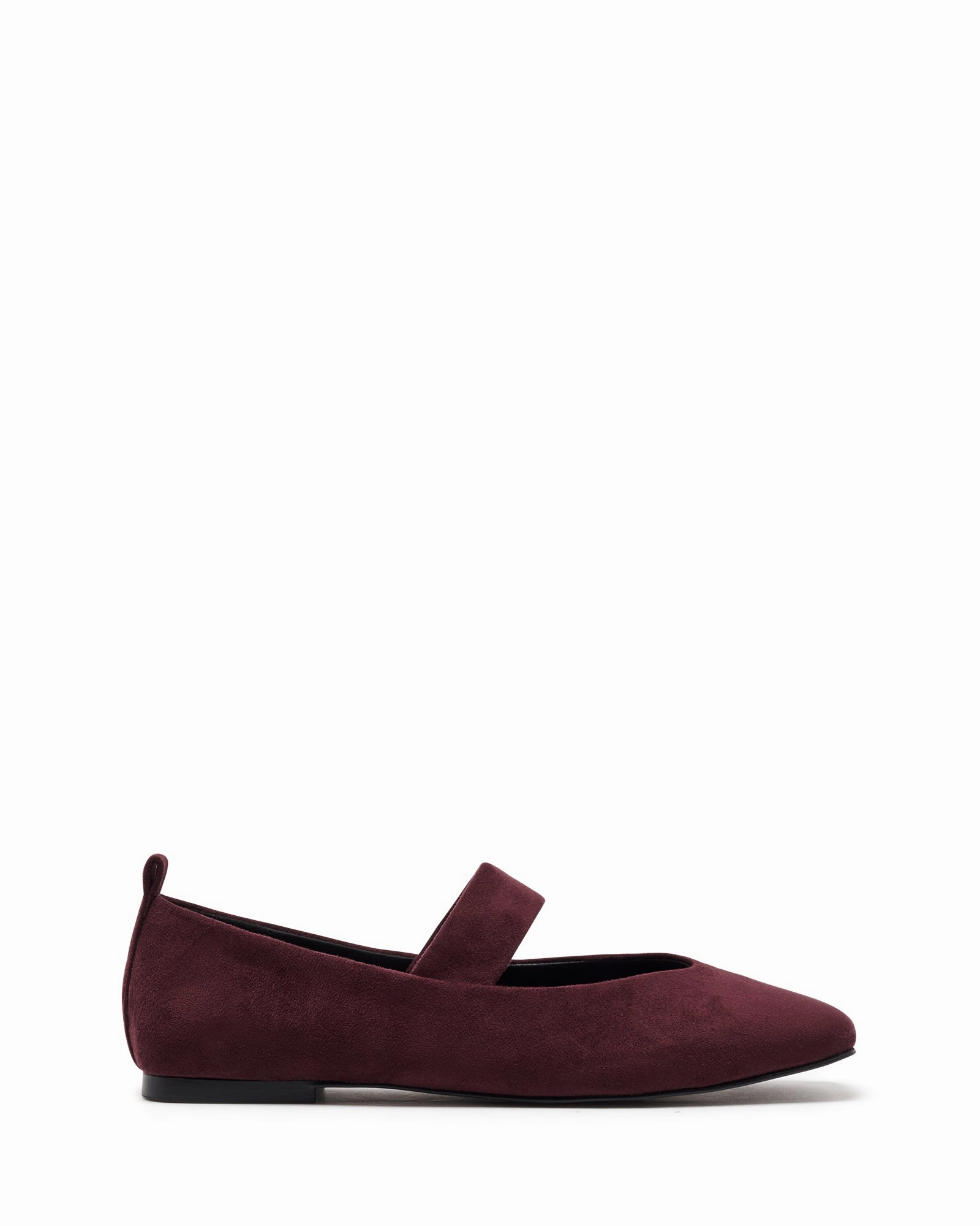 Gael Ballet Flat Bordeaux Suede Bus stop